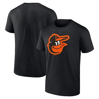 Men's Logo Athletic Black Baltimore Orioles Official Logo T-Shirt