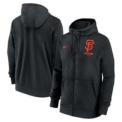 Men's Nike Black San Francisco Giants Primetime Lockup Full-Zip Hoodie