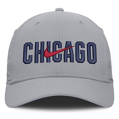 Men's Nike Gray Chicago Cubs Primetime Dri-FIT Rise Bozz Flex Hat