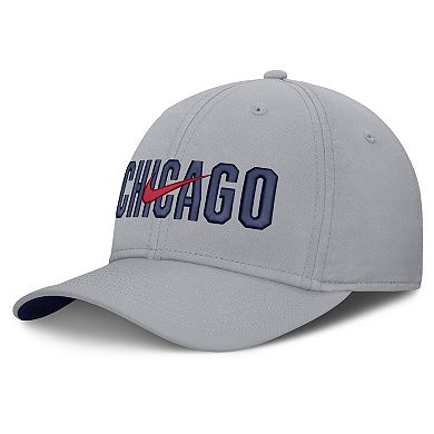 Men's Nike Gray Chicago Cubs Primetime Dri-FIT Rise Bozz Flex Hat