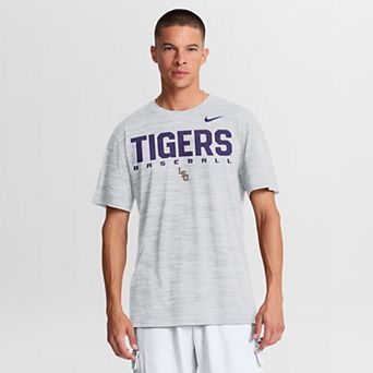 Men's Nike White LSU Tigers Dugout Velocity Dri-FIT T-Shirt