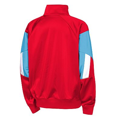 Youth Outerstuff Red/Blue Chicago Fire Color Blocked Full-Zip Track Jacket