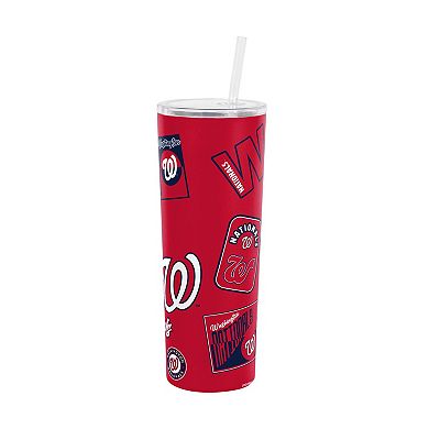 Logo Brands Washington Nationals 30oz Dreamweave Straw Tumbler