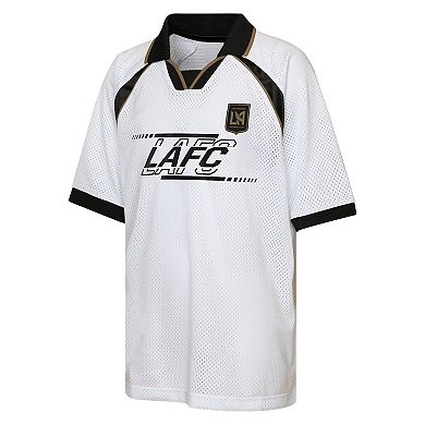 Youth Outerstuff White LAFC Mesh Raglan T-Shirt