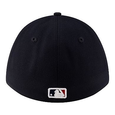 Men's New Era Navy Atlanta Braves Player Replica 39THIRTY M-Crown Flex Hat