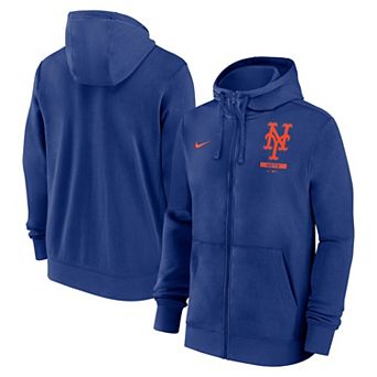 Men's Nike Royal New York Mets Primetime Lockup Full-Zip Hoodie