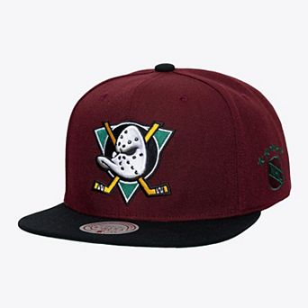 Men's Mitchell & Ness Maroon Anaheim Ducks Legendary Home Snapback Hat