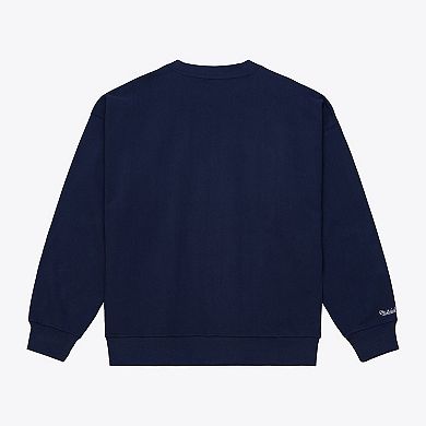 Women's Mitchell & Ness Navy New York Yankees Script Sweatshirt