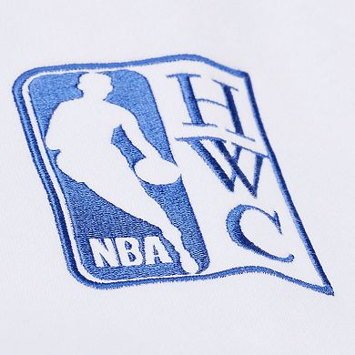 Men's Mitchell & Ness White Dallas Mavericks Arctic Fleece Sweatshirt