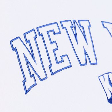 Men's Mitchell & Ness White New York Knicks Arctic Fleece Sweatshirt