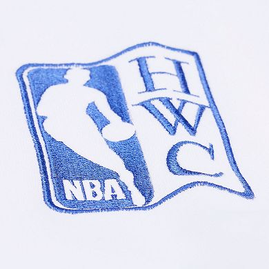 Men's Mitchell & Ness White New York Knicks Arctic Fleece Sweatshirt