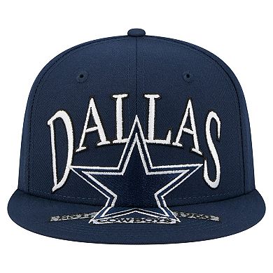 Men's New Era Navy Dallas Cowboys Oversized 59FIFTY Fitted Hat