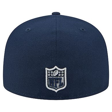 Men's New Era Navy Dallas Cowboys Oversized 59FIFTY Fitted Hat