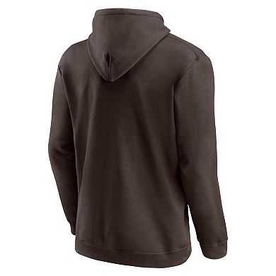 Men's Logo Athletic Brown San Diego Padres Wordmark Hoodie