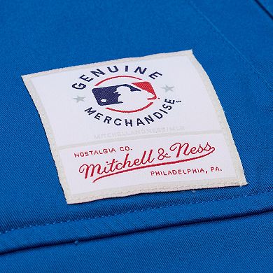 Women's Mitchell & Ness Royal Los Angeles Dodgers Script Mechanic Cropped Full-Zip Jacket