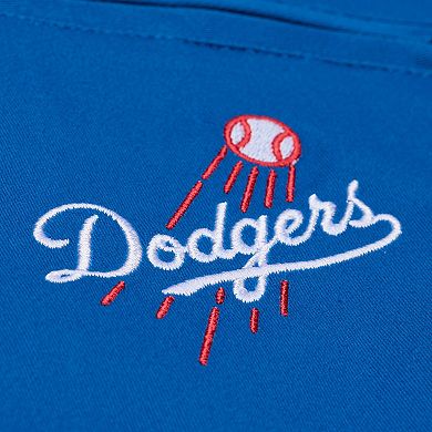 Women's Mitchell & Ness Royal Los Angeles Dodgers Script Mechanic Cropped Full-Zip Jacket