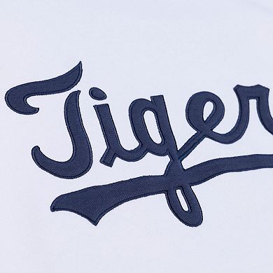 Men's Mitchell & Ness White Detroit Tigers Arctic Fleece Sweatshirt