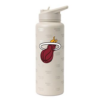 Logo Brands Miami Heat 34oz. Sand Ghost Quencher Bottle