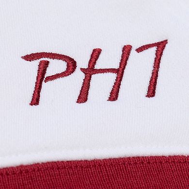 Men's Mitchell & Ness White Philadelphia Phillies Cooperstown Collection Fleece Hoodie