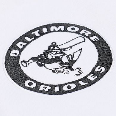 Men's Mitchell & Ness White Baltimore Orioles Arctic Fleece Sweatshirt
