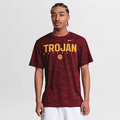 Men's Nike Cardinal USC Trojans Dugout Velocity Dri-FIT T-Shirt