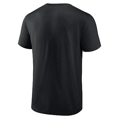 Men's Logo Athletic Black Miami Marlins Heart and Soul T-Shirt