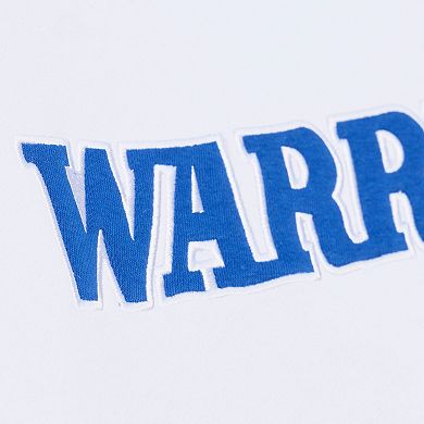 Men's Mitchell & Ness White Golden State Warriors Arctic Fleece Sweatshirt