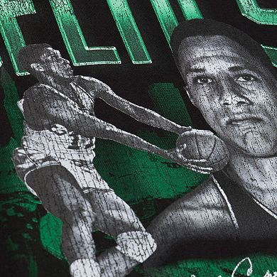 Men's Mitchell & Ness Chuck Cooper Black Boston Celtics 75th Anniversary Pioneers Player T-Shirt