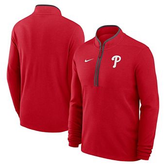 Men's Nike Red Philadelphia Phillies Dri-FIT Victory Half-Zip Pullover