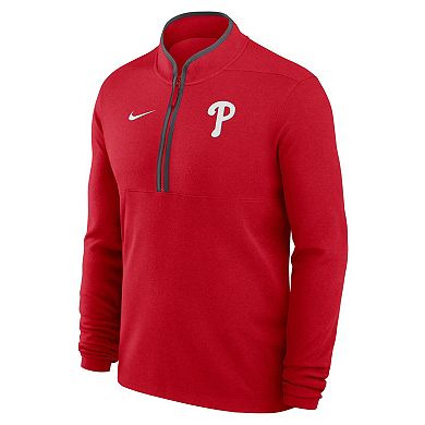 Men's Nike Red Philadelphia Phillies Dri-FIT Victory Half-Zip Pullover