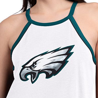 Women's G-III 4Her by Carl Banks White Philadelphia Eagles Redemption Win Slub Tank Top