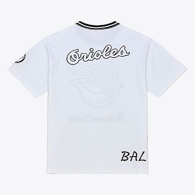Men's Mitchell & Ness White Baltimore Orioles Cooperstown Collection Arctic T-Shirt