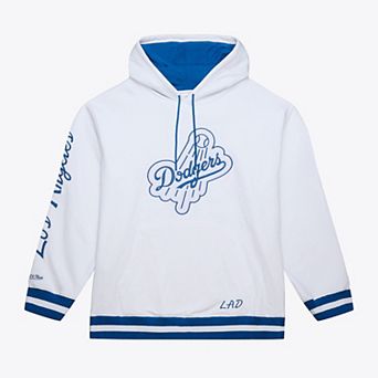 Men's Mitchell & Ness White Los Angeles Dodgers Fleece Hoodie