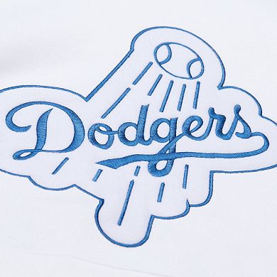 Men's Mitchell & Ness White Los Angeles Dodgers Cooperstown Collection Fleece Hoodie