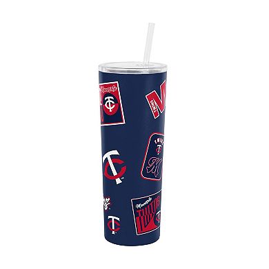 Logo Brands Minnesota Twins 30oz Dreamweave Straw Tumbler