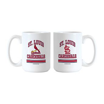 Logo Brands St. Louis Cardinals 15oz. Current & Throwback Mug Set