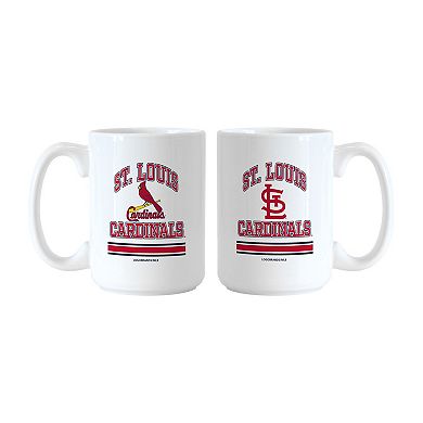 Logo Brands St. Louis Cardinals 15oz. Current & Throwback Mug Set