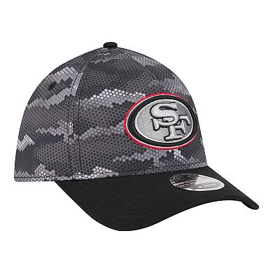 Men's New Era Black San Francisco 49ers Camo A-Frame 39THIRTY Flex Hat