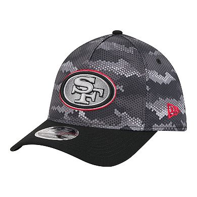Men's New Era Black San Francisco 49ers Camo A-Frame 39THIRTY Flex Hat