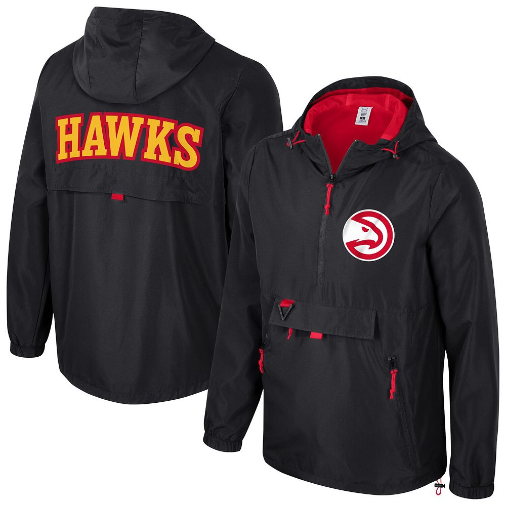 Unisex Stadium Essentials Black Atlanta Hawks Compete Quarter-Zip ...