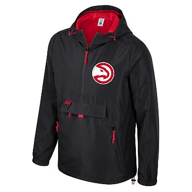 Unisex Stadium Essentials Black Atlanta Hawks Compete Quarter-Zip Hoodie Jacket