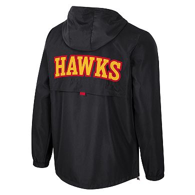 Unisex Stadium Essentials Black Atlanta Hawks Compete Quarter-Zip Hoodie Jacket