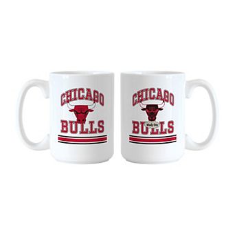 Logo Brands Chicago Bulls 15oz. Current & Throwback Mug Set