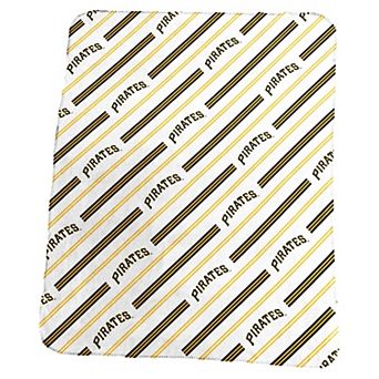 Logo Brands Pittsburgh Pirates 50" x 60" Classic Vertical Stripe Fleece Throw Blanket