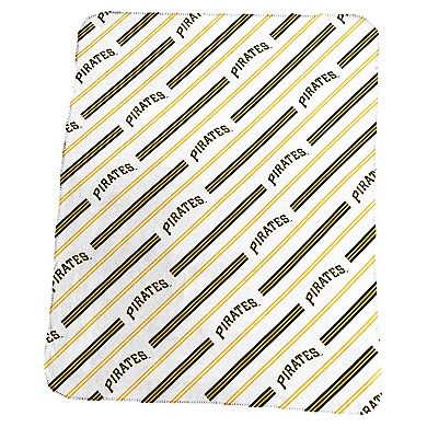 Logo Brands Pittsburgh Pirates 50" x 60" Classic Vertical Stripe Fleece Throw Blanket