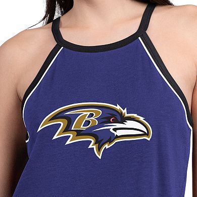 Women's G-III 4Her by Carl Banks Purple Baltimore Ravens Redemption Win Slub Tank Top