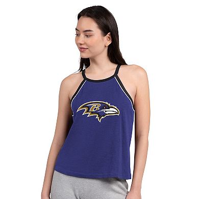 Women's G-III 4Her by Carl Banks Purple Baltimore Ravens Redemption Win Slub Tank Top