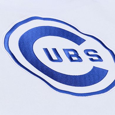 Men's Mitchell & Ness White Chicago Cubs Cooperstown Collection Fleece Hoodie