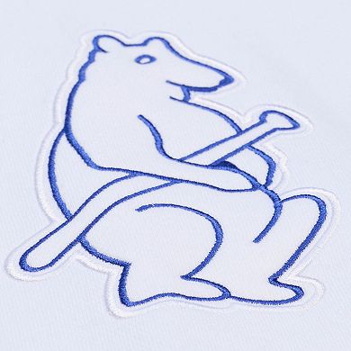 Men's Mitchell & Ness White Chicago Cubs Cooperstown Collection Fleece Hoodie