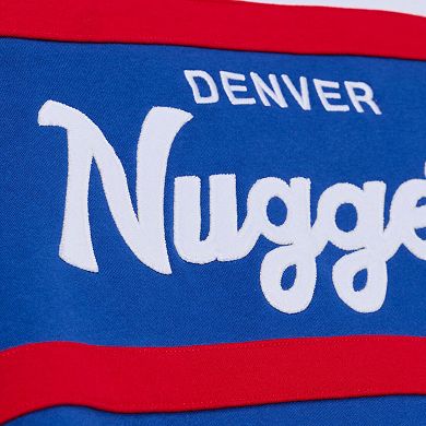 Men's Mitchell & Ness Royal Denver Nuggets Head Coach Hoodie